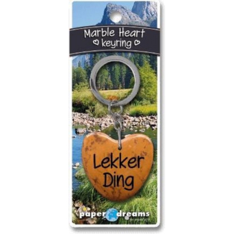 Sleutelhanger Lekker ding Marble Heart 